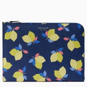 Kate Spade Cameron Lemon Zest L-zip Laptop Sleeve